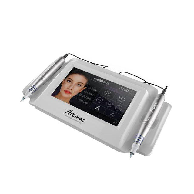 ABS 알루미늄 Artmex V8 마이크로네일링 데르마 펜 PMU 및 MTS 기능 문신 기계 키트