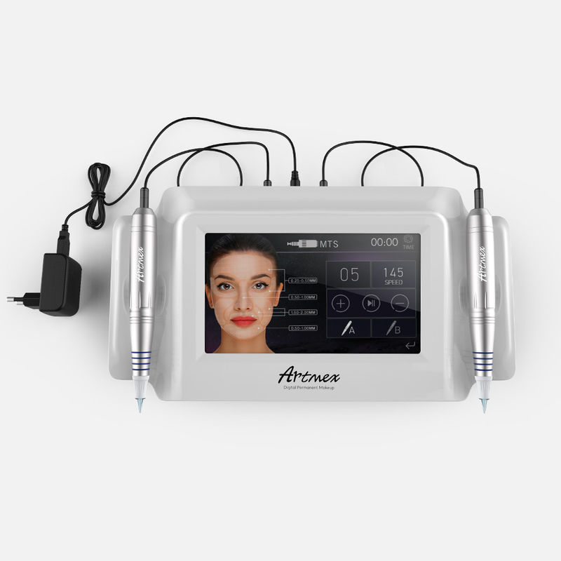 ABS 알루미늄 Artmex V8 마이크로네일링 데르마 펜 PMU 및 MTS 기능 문신 기계 키트
