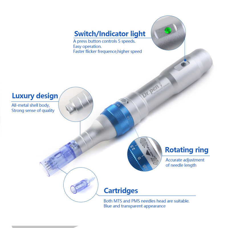 Dr Pen A6 Ultima Derma Pen 여드름 암경 제거용 전기 마이크로네일링 장치