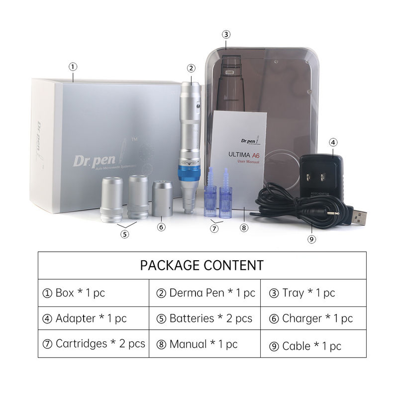 Dr Pen A6 Ultima Derma Pen 여드름 암경 제거용 전기 마이크로네일링 장치