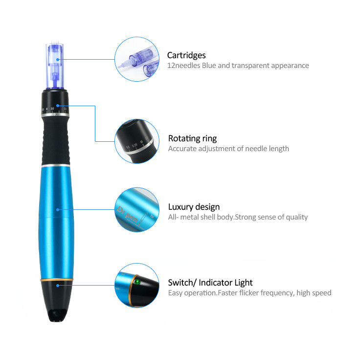 IT 플러그형 무선 피부 페인 (Wireless Dermapen) 은 미세한 선과 주름을 효과적으로 치료합니다.