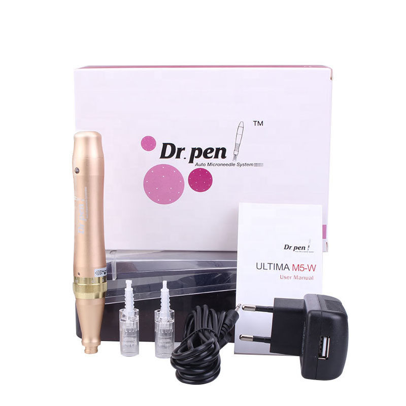 Dr Pen M5-W 골드 데르마펜과 1/3/7/9/12/24/36/42 바늘으로 피부를 활성화하십시오.
