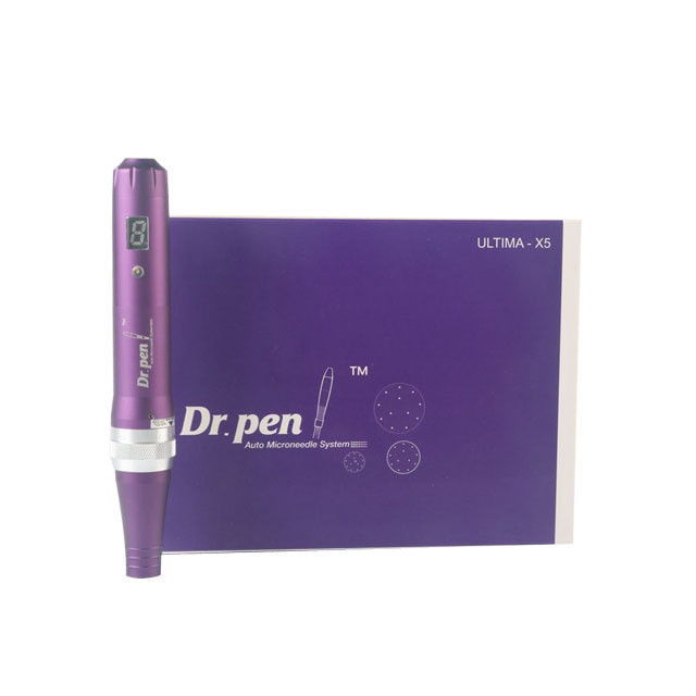 알루미늄 합금 몸체 Dr 펜 X5 Derma 펜 자동 마이크로네일 시스템 UK 플러그에 대한 조정 가능한 바늘 길이