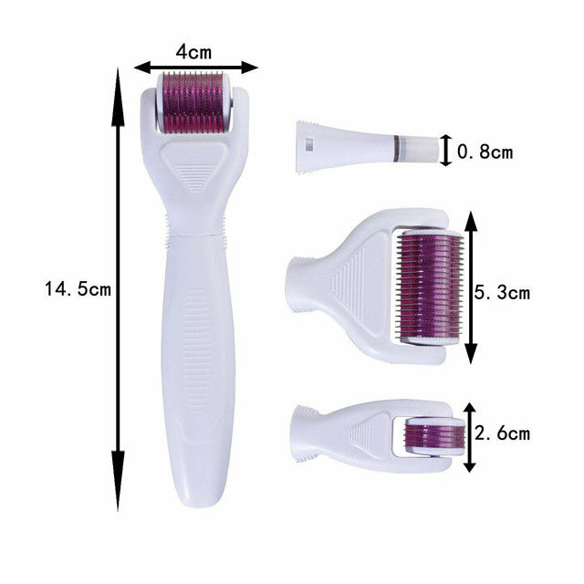 흠 없는 피부를 위한 5 in 1 DRS 데르마 롤러 300/720/1200 바늘의 힘을 경험하세요